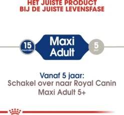 Royal Canin Hondenvoer Maxi Adult 15 Kg 10 Royal Canin Hondenvoer Maxi Adult 15 Kg -Dierenwinkel Met Korting 3182550401937 4