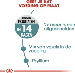 Royal Canin Kattenvoer Hairball Care 2 Kg -Dierenwinkel Met Korting 3182550721400 3