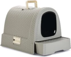 Curver Kattenbak Style Grijs 51 X 38,5 X 39,5 Cm -Dierenwinkel Met Korting 3253920615183 3