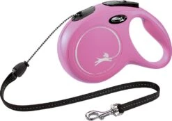 Flexi Hondenriem Rollijn Classic Koord M Roze 8 M