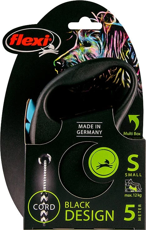 Flexi Rollijn Black Design Koord S Blauw 5 M 4 Flexi Rollijn Black Design Koord S Blauw 5 M - Afbeelding 2