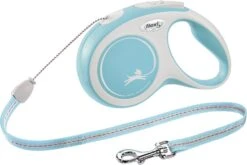 Flexi Hondenriem Rollijn New Comfort Koord S Lichtblauw 8 M
