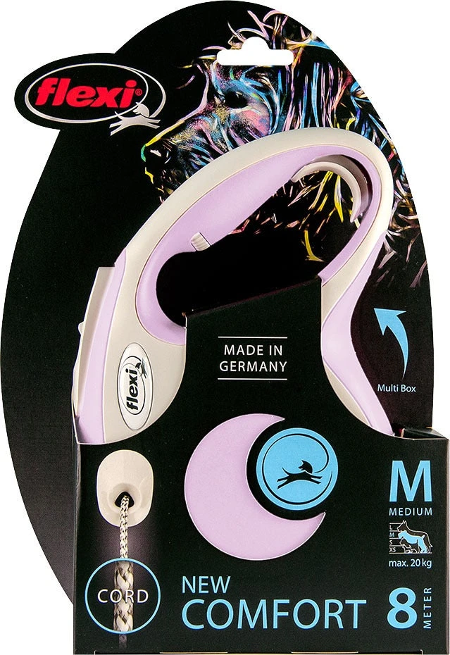 Flexi Hondenriem Rollijn New Comfort Koord M Roze 8 M 4 Flexi Hondenriem Rollijn New Comfort Koord M Roze 8 M - Afbeelding 2