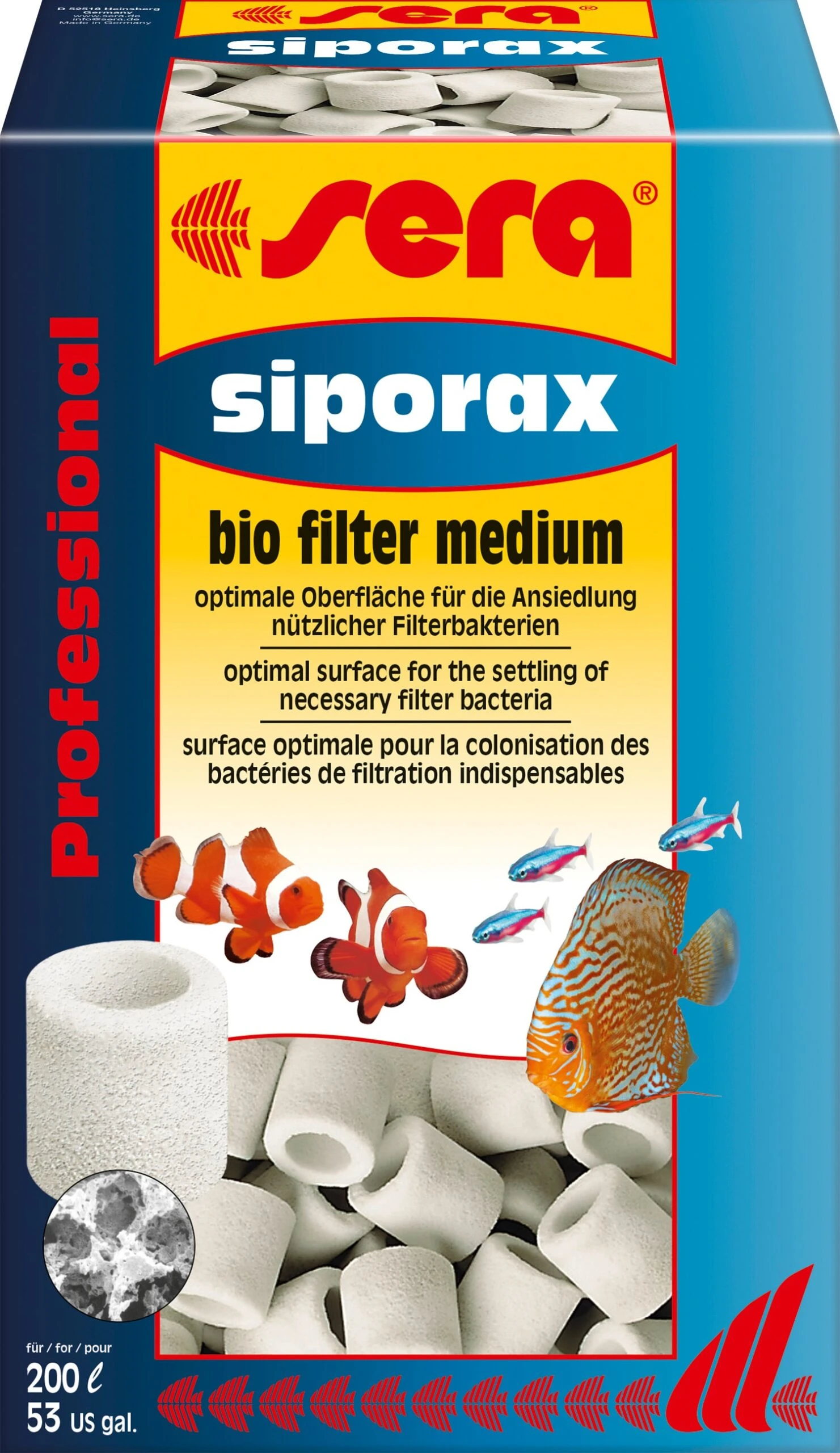 Sera Filtermateriaal Siporax Professional 15 Mm 290 G 3 Sera Filtermateriaal Siporax Professional 15 Mm 290 G
