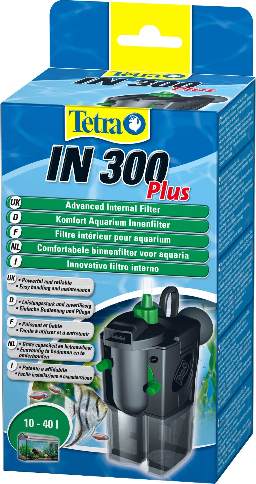 Tetra Aquarium Binnenfilter IN 300 L/h Plus 10-40 L 3 Tetra Aquarium Binnenfilter IN 300 L/h Plus 10-40 L