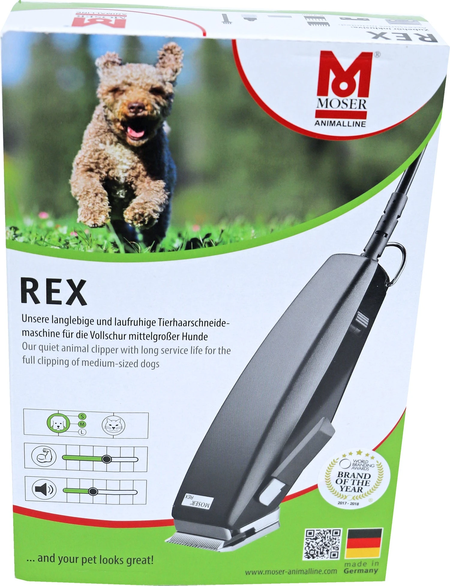 Moser Hondentondeuse Rex 1230 Zwart 4 Moser Hondentondeuse Rex 1230 Zwart - Afbeelding 2