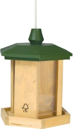Vogelbescherming Nederland Vogelvoederhuis Groen 22 X 19 X 26 Cm