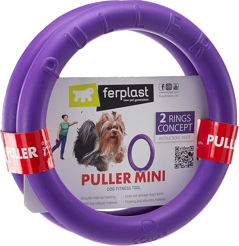 Ferplast Hondenspeelgoed Puller Mini Paars D 18 H 4,7 Cm 2 Stuks 4 Ferplast Hondenspeelgoed Puller Mini Paars D 18 H 4,7 Cm 2 Stuks - Afbeelding 2