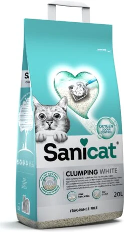Sanicat Kattenbakvulling Clumping White 20 L