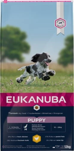 Eukanuba Hondenvoer Puppy Middel Kip 12 Kg