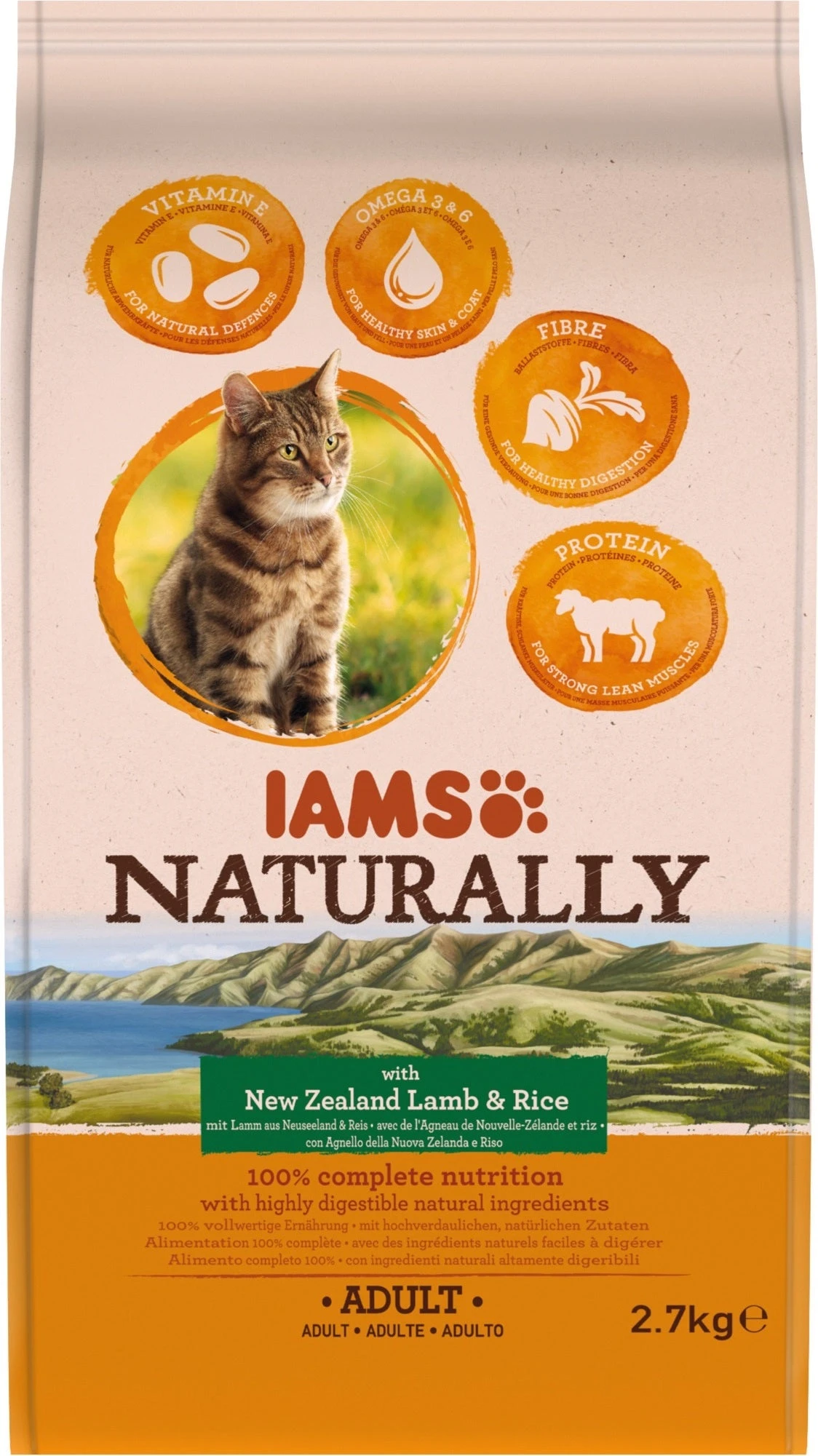 IAMS Naturally Adult Nieuw-Zeelands Lam Met Rijst 2,7 Kg 3 IAMS Naturally Adult Nieuw-Zeelands Lam Met Rijst 2,7 Kg