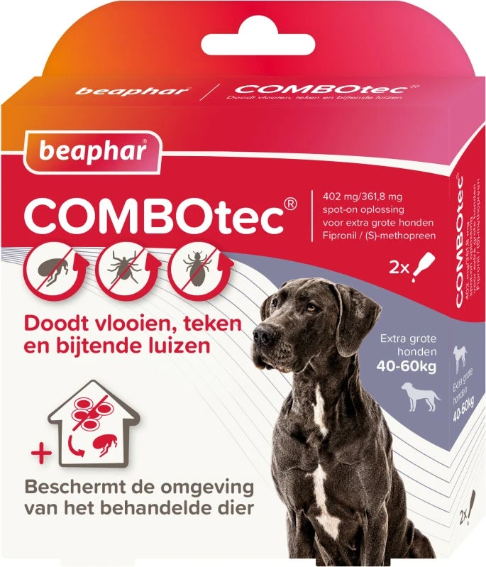 Beaphar Vlooien- En Tekenbestrijding COMBOtec 4,02 Ml 2 Stuks 3 Beaphar Vlooien- En Tekenbestrijding COMBOtec 4,02 Ml 2 Stuks