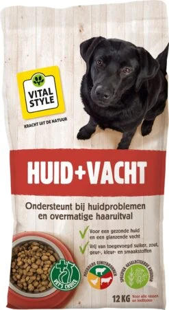 VITALstyle Hondenvoer Huid En Vacht Adult 12 Kg