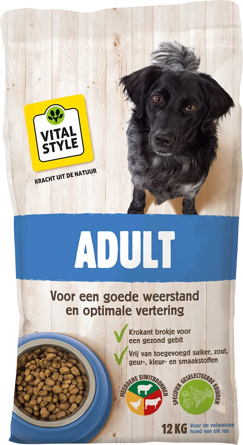 VITALstyle Hondenvoer Adult 12 Kg 3 VITALstyle Hondenvoer Adult 12 Kg