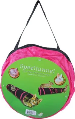Boon Kattenspeelgoed Speeltunnel Zwart / Roze 85 X 25 Cm -Dierenwinkel Met Korting 8712901071677 3