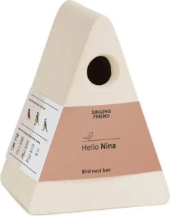 Singing Friend Nestkast Nina Beige 17 X 13 X 21,5 Cm