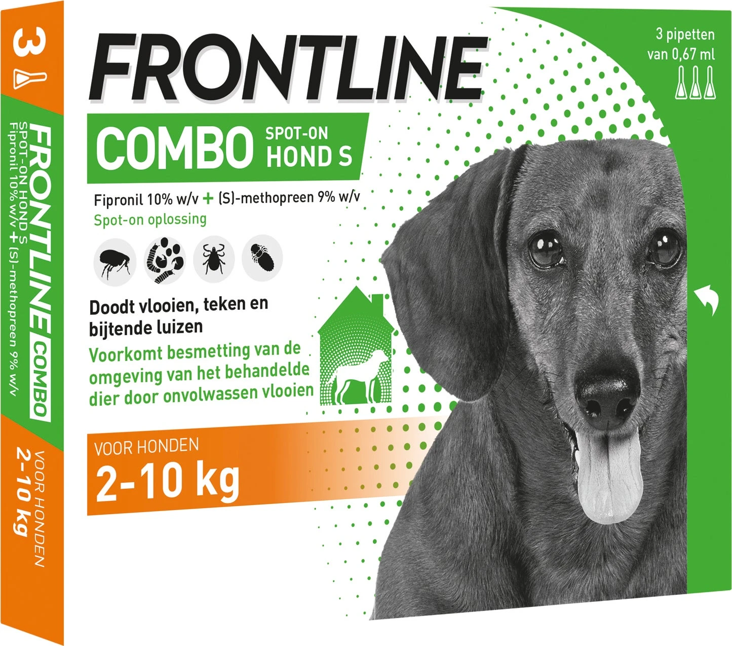 Frontline Combo Spot-on Hond S 3 Stuks 3 Frontline Combo Spot-on Hond S 3 Stuks