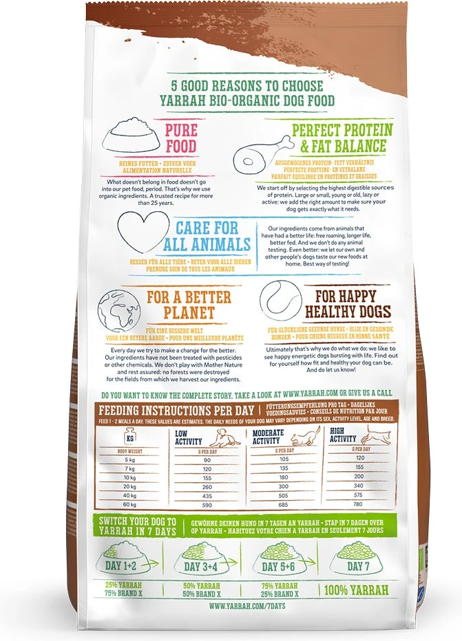 Yarrah Biologisch Hondenvoer Graanvrij Adult Kip 2 Kg 7 Yarrah Biologisch Hondenvoer Graanvrij Adult Kip 2 Kg - Afbeelding 5