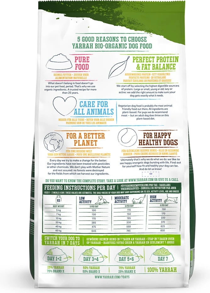 Yarrah Biologisch Hondenvoer Vega Adult 2 Kg 7 Yarrah Biologisch Hondenvoer Vega Adult 2 Kg - Afbeelding 5