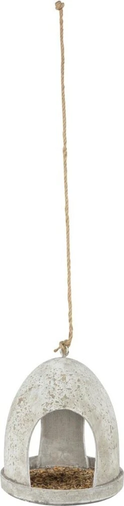 Esschert Design Vogelvoederhuis Aged Grijs D 19 H 21,9 Cm