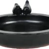 Esschert Design Vogelvoeder- En Drinkschaal Antraciet 30,7 X 32,9 X 10,9 Cm