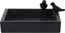 Esschert Design Vogelvoeder- En Drinkschaal Zwart 31,7 X 31,7 X 12,4 Cm
