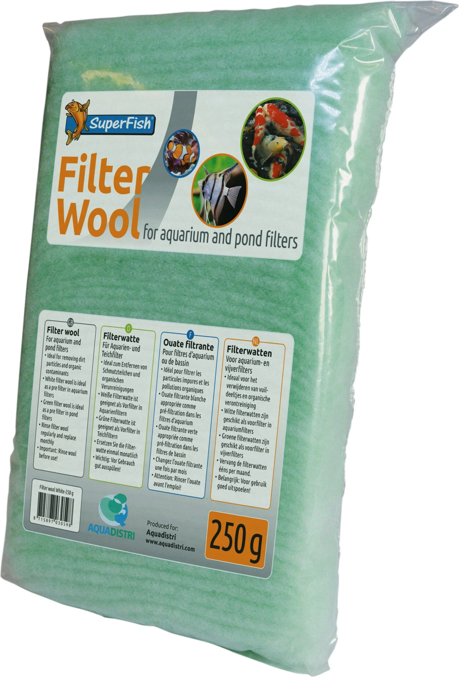 SuperFish Filterwatten Grof Groen 500 G 4 SuperFish Filterwatten Grof Groen 500 G - Afbeelding 2