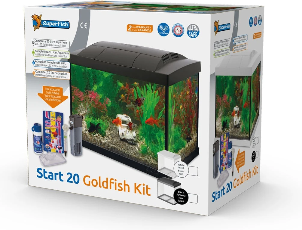 SuperFish Aquarium Start 20 Goldfish Kit Wit 20 L 4 SuperFish Aquarium Start 20 Goldfish Kit Wit 20 L - Afbeelding 2