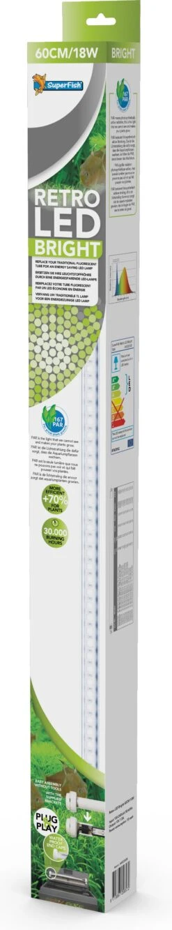 SuperFish Aquarium Verlichting Retro LED Bright 18 W 60 Cm