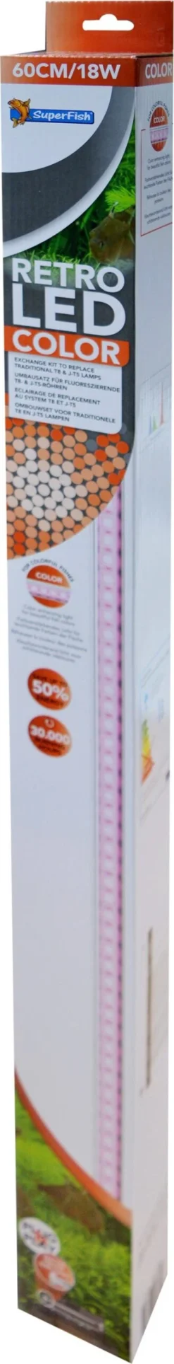 SuperFish Aquarium Verlichting Retro LED Color 18 W 60 Cm