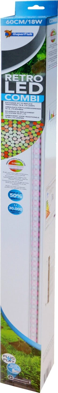 SuperFish Aquarium Verlichting Retro LED Combi 18 W 60 Cm