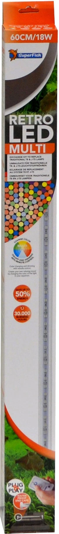 SuperFish Aquarium Verlichting Retro LED Multi 18 W 60 Cm