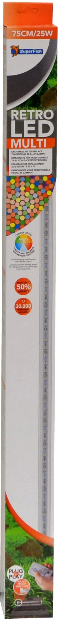 SuperFish Aquarium Verlichting Retro LED Multi 25 W 75 Cm