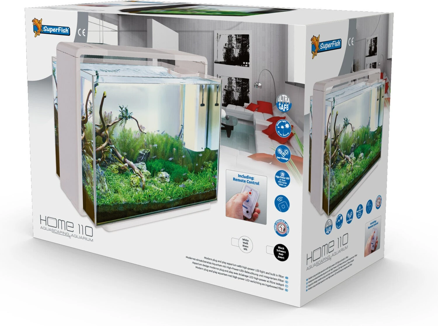 SuperFish Aquarium Home 110 Zwart 110 L 3 SuperFish Aquarium Home 110 Zwart 110 L