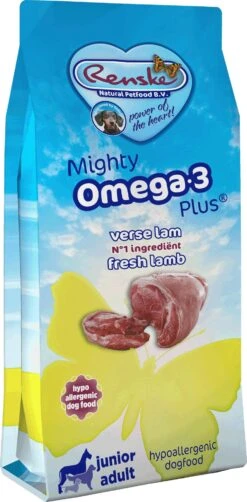 Renske Hondenvoer Mighty Omega-3 Plus Lam En Rijst 3 Kg