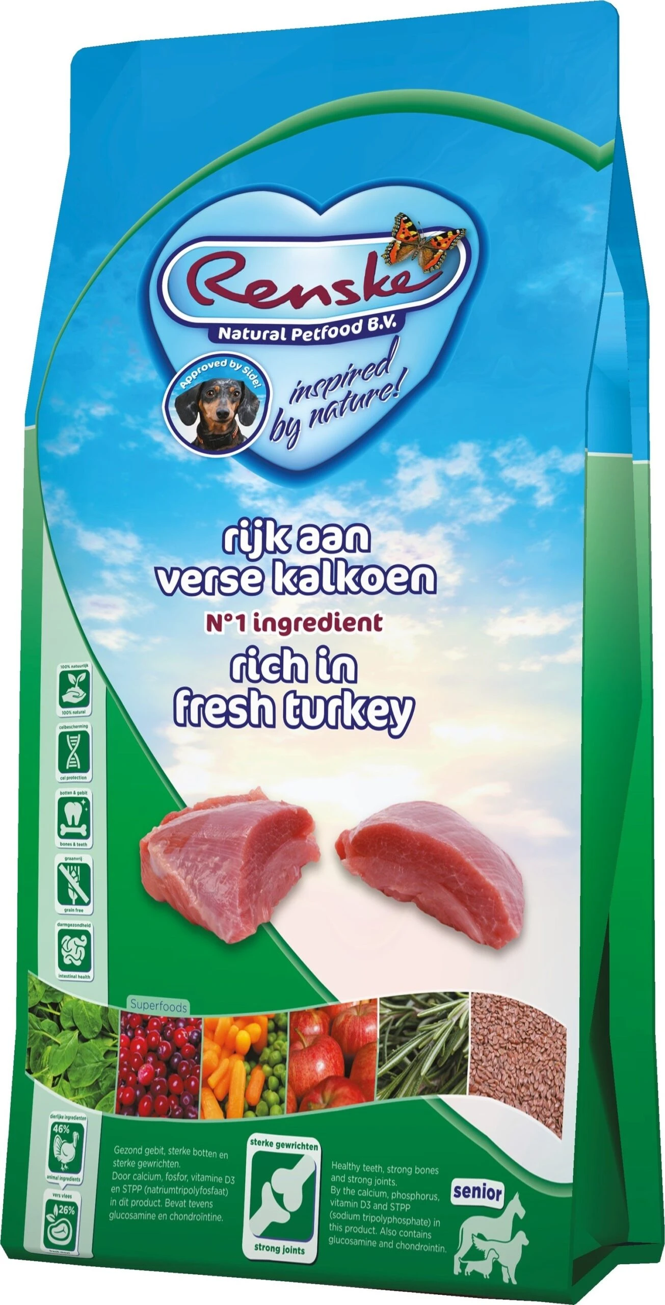 Renske Super Premium Droogvoeding Senior Verse Kalkoen Graanvrij 12 Kg 3 Renske Super Premium Droogvoeding Senior Verse Kalkoen Graanvrij 12 Kg