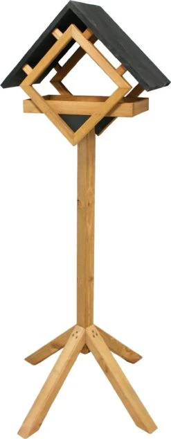 Intratuin Vogelvoederhuisje Naturel 48 X 25 X 135 Cm