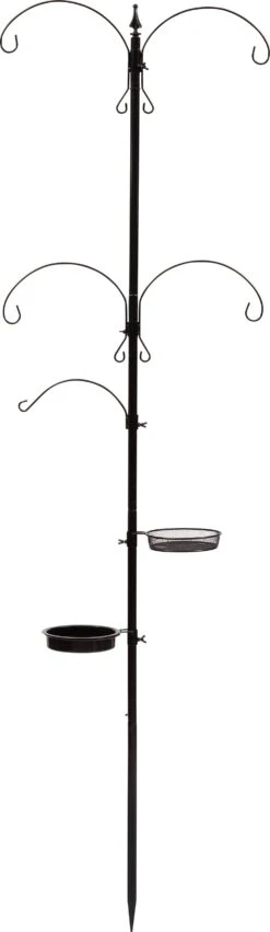 Intratuin Vogel Voederstandaard Zwart H 215 Cm