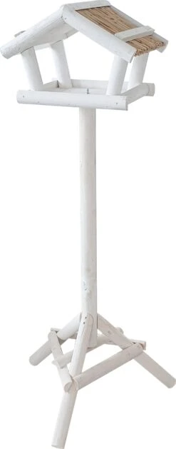 Intratuin Vogelvoederhuisje Wit 40 X 30 X 125 Cm