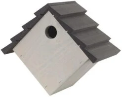 Intratuin Nestkast Puntdak Grijs 15 X 26 X 23 Cm