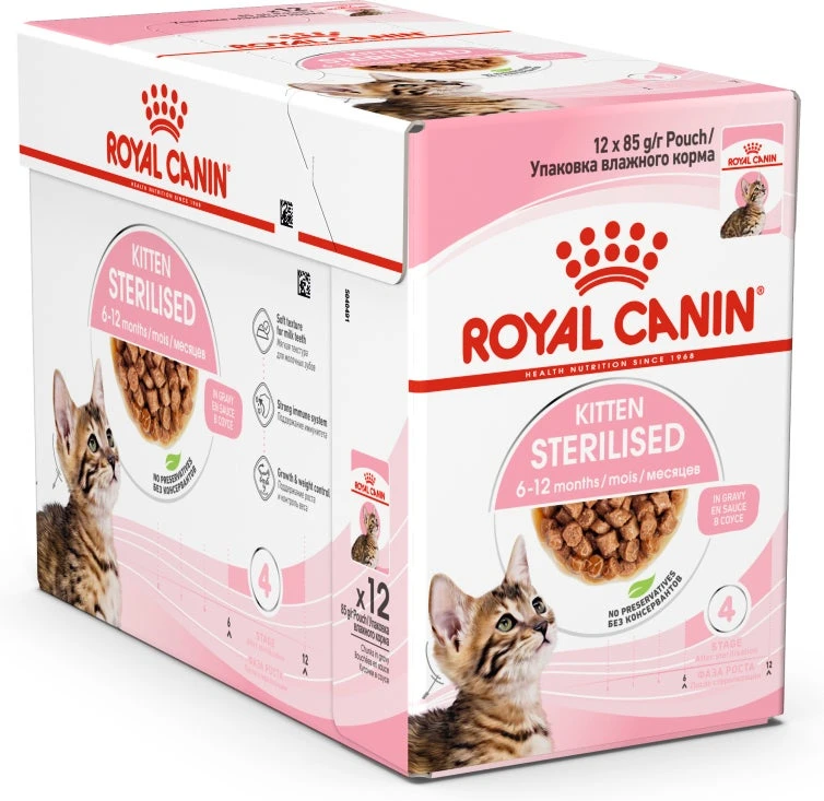 Royal Canin Kattenvoer In Saus Gesteriliseerde Kittens 85 G 12 Stuks 4 Royal Canin Kattenvoer In Saus Gesteriliseerde Kittens 85 G 12 Stuks - Afbeelding 2